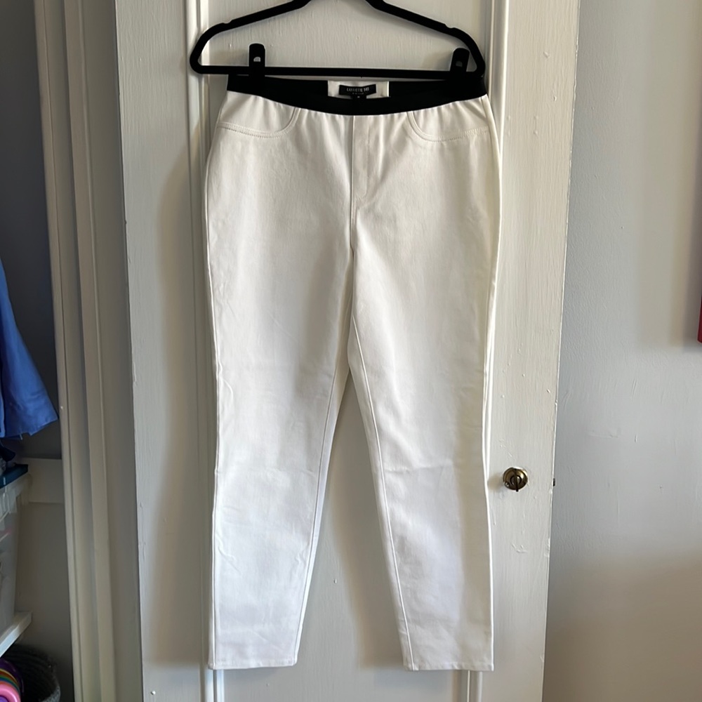 Lafayette 148 White Jeans